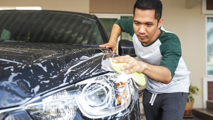 cara cuci mobil