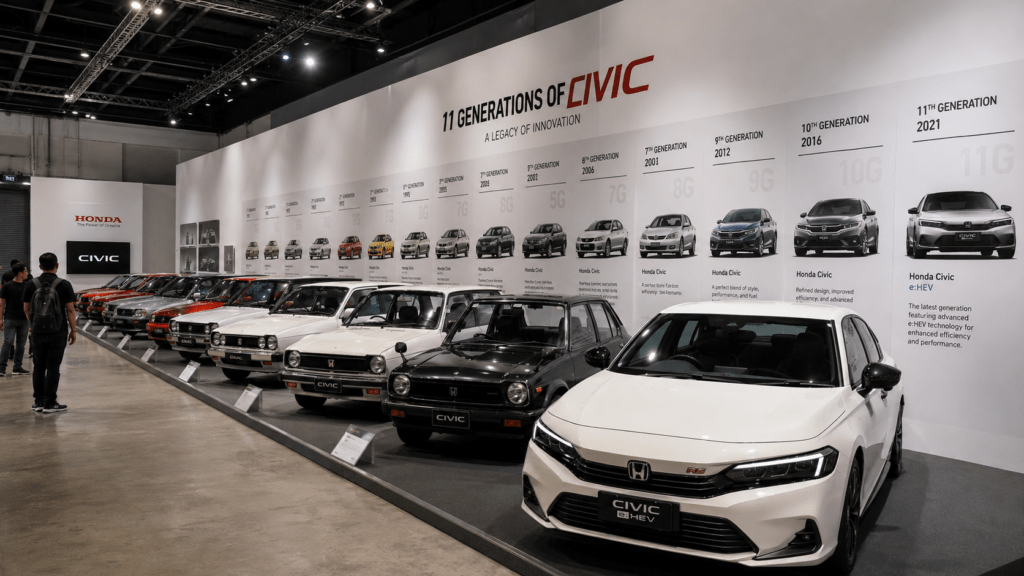 Ternyata Honda Civic Sudah 50 Tahun di Indonesia, Ini 11 Generasinya